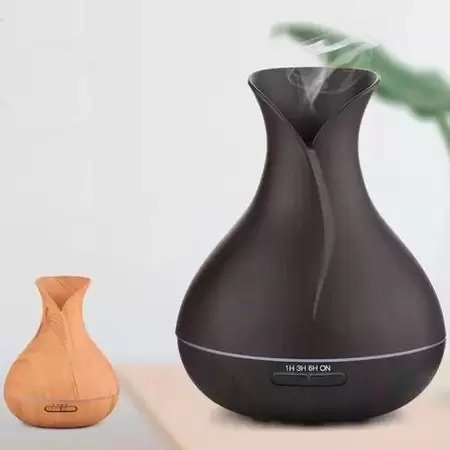Umidificador E Aromatizador Automático 400ml BM-029 bivolt Difusor Amadeirado, 7 Cores de Led, Controle Remoto, Aromaterapia - Imagem 4